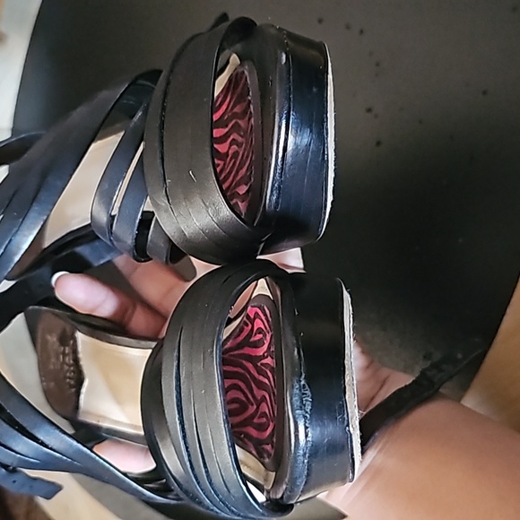 Vince Camuto Leather Strap Heels - Picture 14 of 16